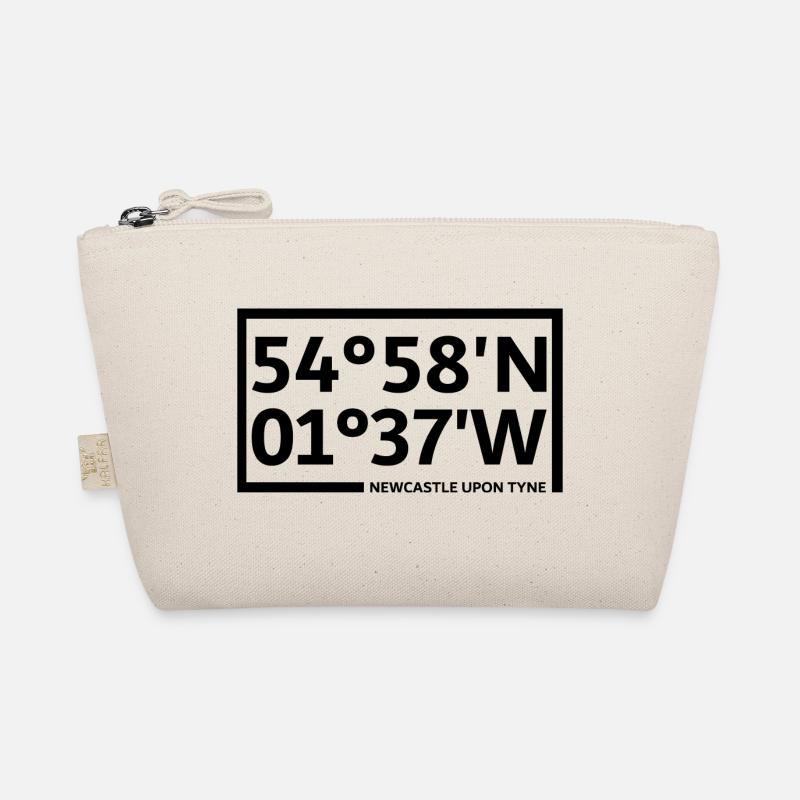 Newcastle upon Tyne coordinates Organic Pouch