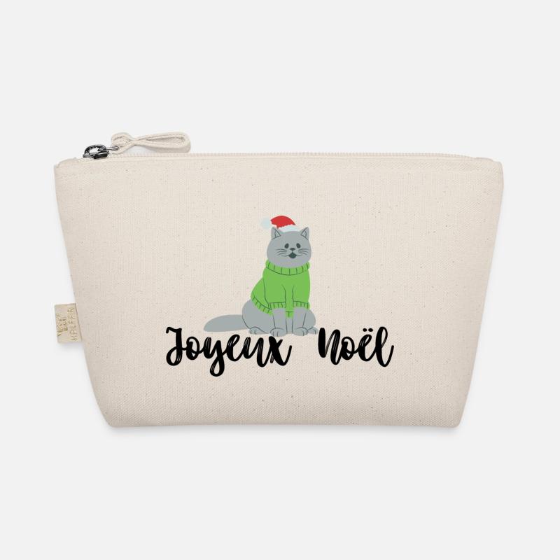 Pull et tee-shirt « Joyeux Noël » avec chat Trousse biologique