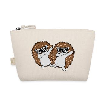 2 amis hérissons dabbing - Trousse biologique - nature - Devant