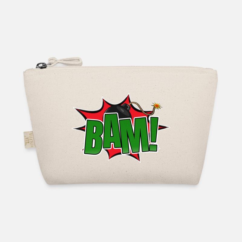 Bam! Comic Stil Graffiti Schriftzug Bio-Täschchen