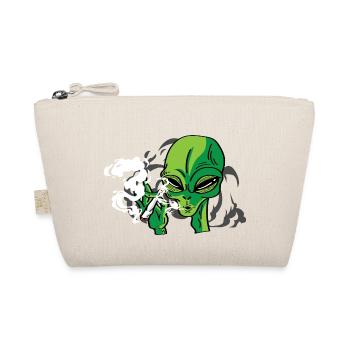 Alien Rauchen Gangster Gift - Bio-Täschchen - Natur - Vorne