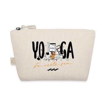 Humour Yoga Je Zeste Zen après les Bêtises du Chat - Trousse biologique - nature - Devant