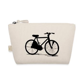 Bicycle Doodle Bicycles Cycling Vector 5 - Organic Pouch - nature - Front