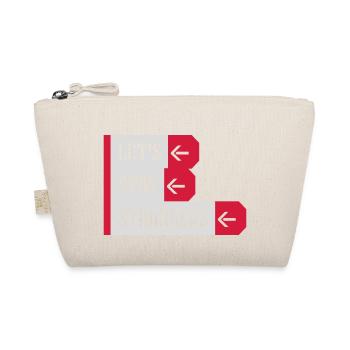 lets stay strangers quote - Organic Pouch - nature - Front