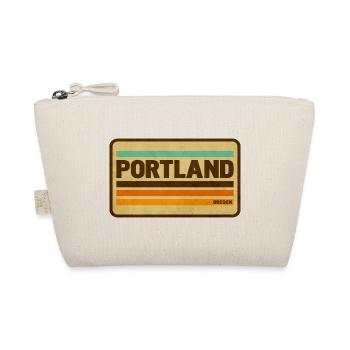 Vintage Portland Abzeichen - Bio-Täschchen - Natur - Vorne