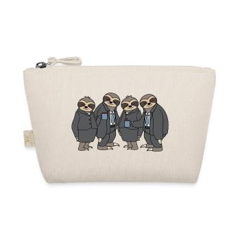 Funny Sloths Group Office Team Coffee Colleagues - Organic Pouch - nature - Front