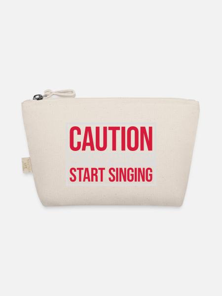 may spontaneously start singing - Organic Pouch - nature - Front