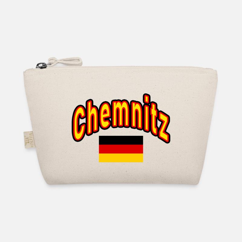 Chemnitz germany flag Organic Pouch
