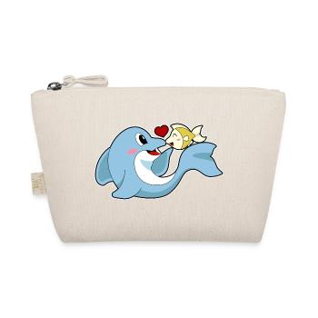 Delfin Fisch - Bio-Täschchen - Natur - Vorne