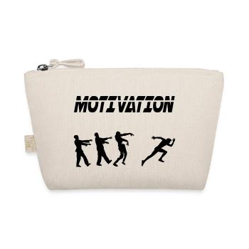 Motivation Sport Laufen Laufen Zombie - Bio-Täschchen - Natur - Vorne