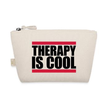 therapy is cool Quote - Organic Pouch - nature - Front