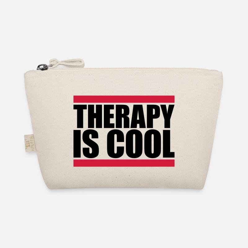 therapy is cool Quote Organic Pouch