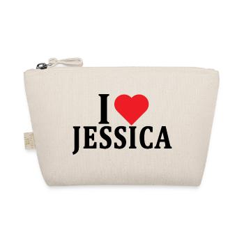 t-shirt J’aime Jessica idée cadeau t-shirt - Trousse biologique - nature - Devant