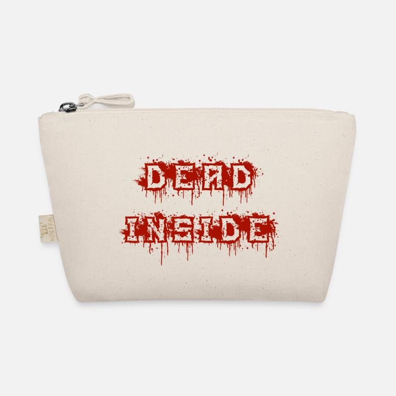 dead inside red Bio-Täschchen