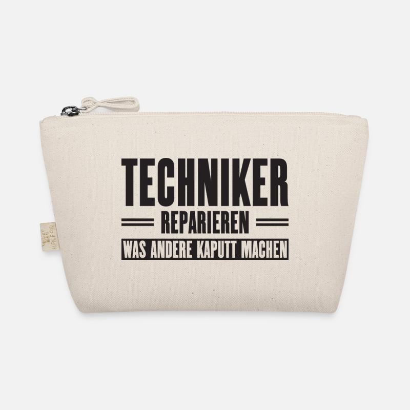 Service technician support slogan for craftsmen Organic Pouch
