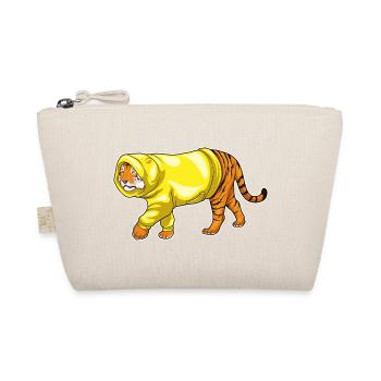 Tiger Winter Hoodie - Bio-Täschchen - Natur - Vorne