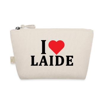 t-shirt I love Laide t-shirt gift idea - Organic Pouch - nature - Front