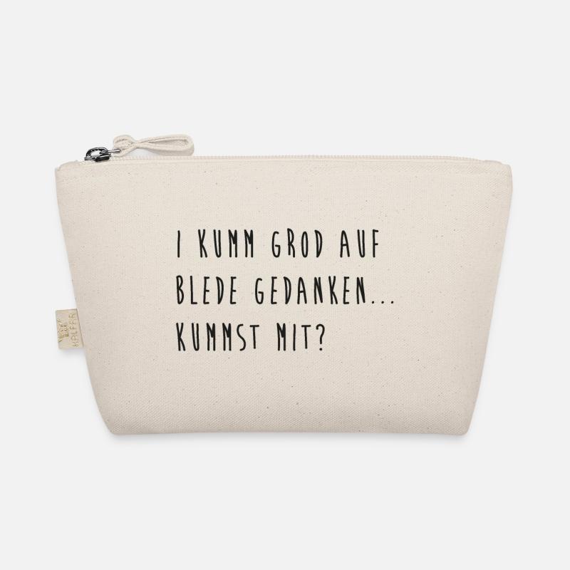 I kumm grod auf blede Gedanken... kummst mit? Bio-Täschchen