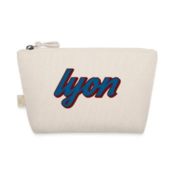 Vintage Lyon Typography - Organic Pouch - nature - Front