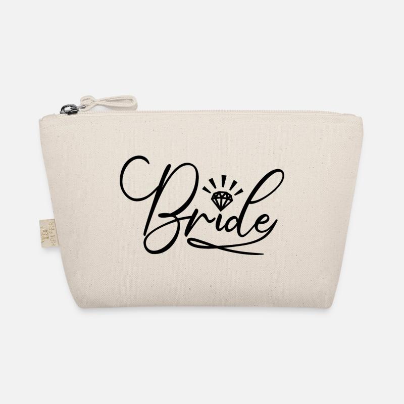 Bride Matching Engagement Bridal Shower Wedding Organic Pouch