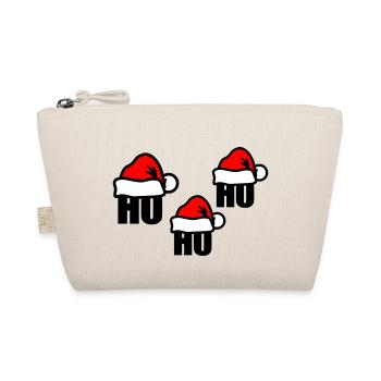 Weihnachtsmütze ho ho ho - Bio-Täschchen - Natur - Vorne