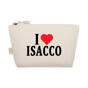 nom t-shirt J’aime Isaac idée cadeau t-shirt - Trousse biologique - nature - Devant