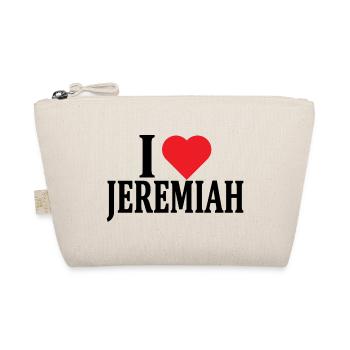 t-shirt J’adore Jeremiah idée cadeau t-shirt - Trousse biologique - nature - Devant