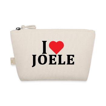 t-shirt name I love Joele gift idea t-shirt - Organic Pouch - nature - Front