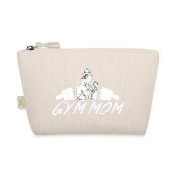 GYM TSHIRT FÜR FRAUEN, GYM MOM - Bio-Täschchen - Natur - Vorne