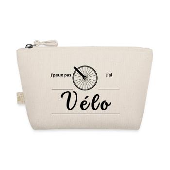 Je peux pas j'ai vélo - Trousse biologique - nature - Devant