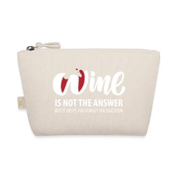Wine is not the answer (dark) - Organic Pouch - nature - Front