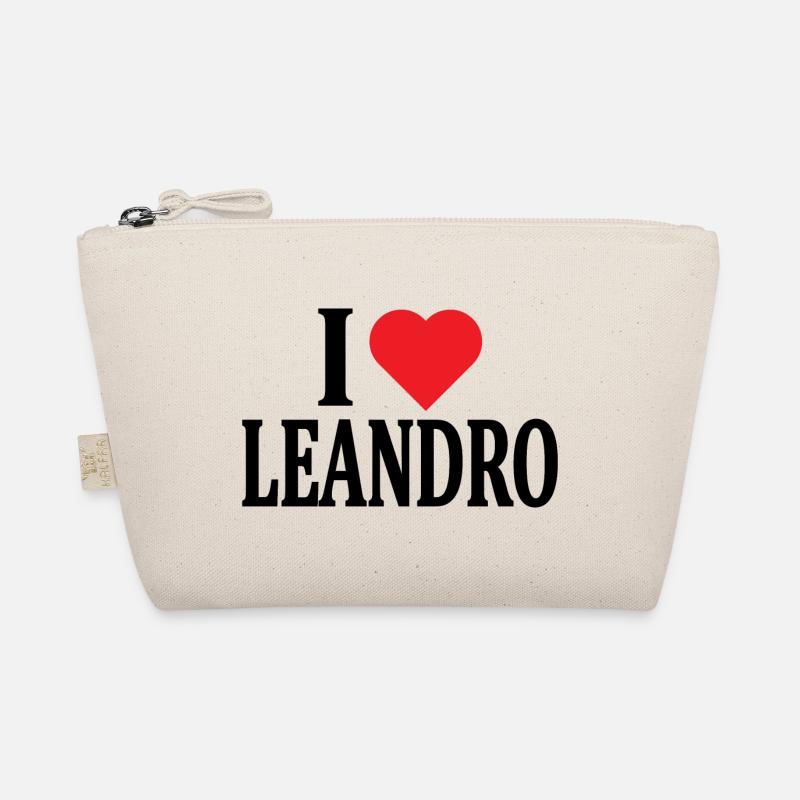 t-shirt name I love Leandro t-shirt gift idea Organic Pouch