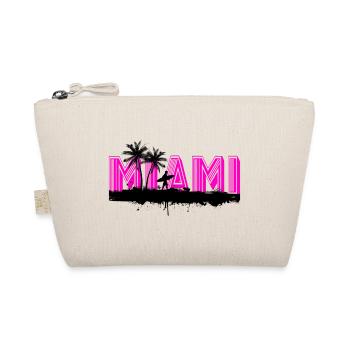 Miami Florida USA Surfer Sommer Strand Palmen - Bio-Täschchen - Natur - Vorne