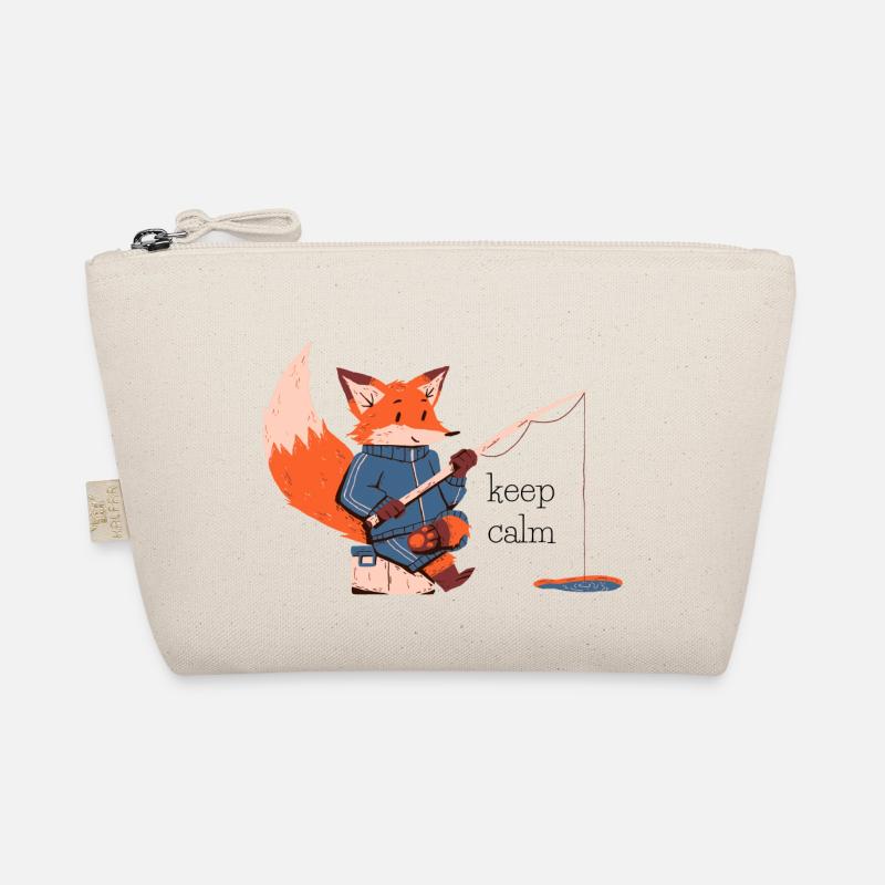 keep calm fox - fox - Organic Pouch - nature