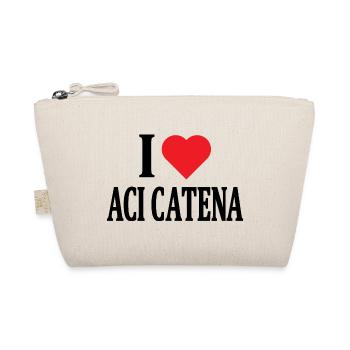 Sicily t-shirt I love Aci Catena t-shirt - Organic Pouch - nature - Front