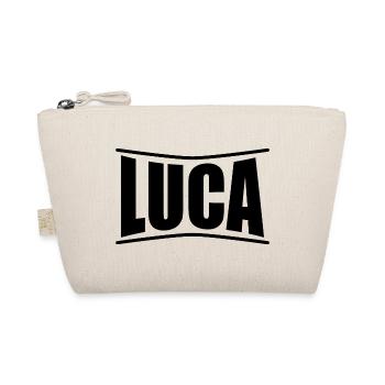 T-Shirt-Name Luca T-Shirt Geschenkidee - Bio-Täschchen - Natur - Vorne