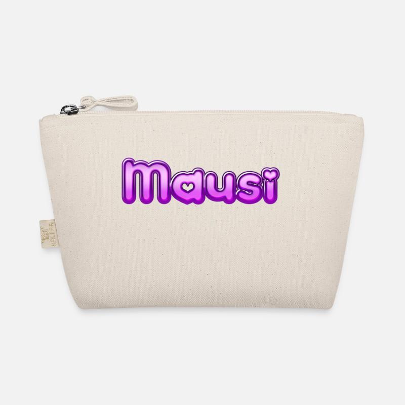 Text Mausi - Bio-Täschchen - Natur