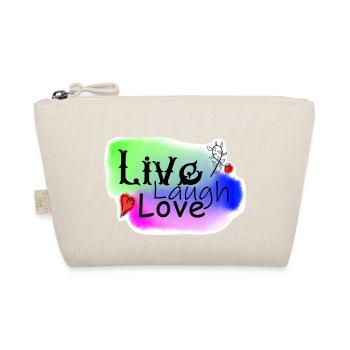 LiveLachenLiebe1 - Bio-Täschchen - Natur - Vorne