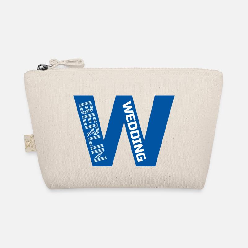 W Berlin Wedding blau Bio-Täschchen