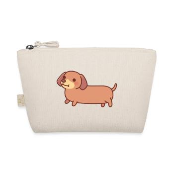 Niedlicher Dackelhund-Welpe - Bio-Täschchen - Natur - Vorne