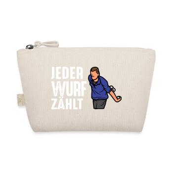Boule Spruch Kugeln für Bouler Boccia Spiel - Bio-Täschchen - Natur - Vorne
