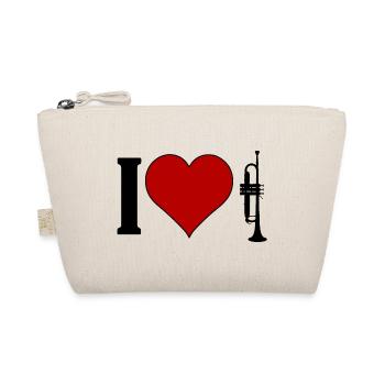 I ♥️ TROMPETTE | J’adore la trompette - Trousse biologique - nature - Devant