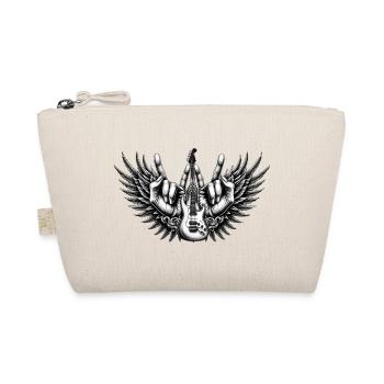 Grand Piano Guitar Metal Fork Hands Metal - Organic Pouch - nature - Front