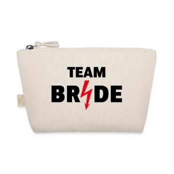 Team Bride Flash (Hen Night Party / 2C POS) - Organic Pouch - nature - Front