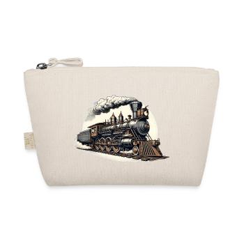 Western Dampflok-Dampflok Grafik - Bio-Täschchen - Natur - Vorne