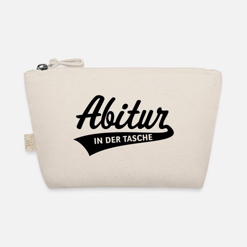 Abitur – In Der Tasche (Abiturient / Abi / Black) - Bio-Täschchen - Natur
