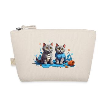 Amoureux des chats dans la flaque bleue - Trousse biologique - nature - Devant