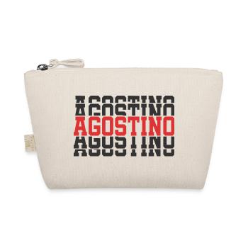 Agostino t-shirt t-shirt texte empilé cadeau t-shirt - Trousse biologique - nature - Devant