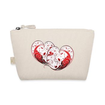Hearts - Bio-Täschchen - Natur - Vorne