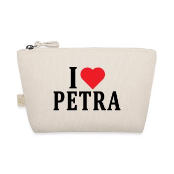 t-shirt J’aime Petra t-shirt idée cadeau - Trousse biologique - nature - Devant